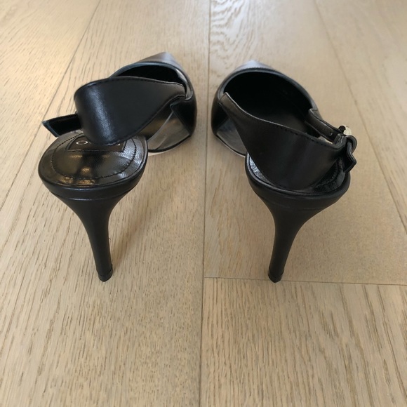 RODO Black Leather Slingback Shoes - Picture 7 of 8